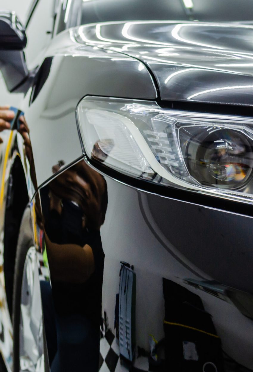 Process of ceramic glass coating of a car The process of ceramic glass coating of a car